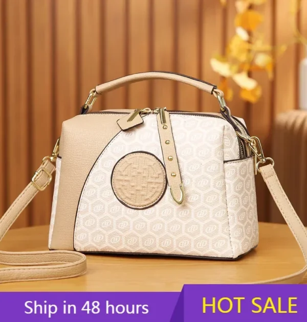 Autumn Versatile Pillow Bag Fashionable Brands Women's Handbag New Style Female Crossbody Bag Print Leather Women's Shoulder Bag
