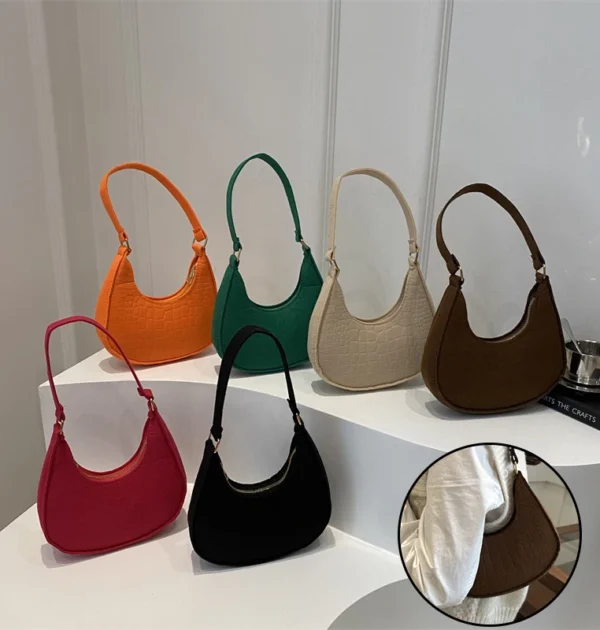 Women Pattern Underarm Bag Casual Shoulder Handbag Bag Fashion Korean Version Winter Purse Lightweight