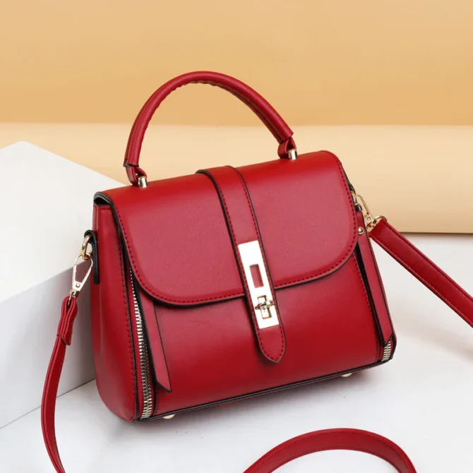 New Women's Backpack Office Women's Soft PU Leather Handbag Vintage Shoulder Bag Casual Crossbody Bag