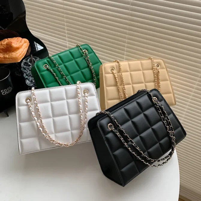 New Woman shoulder bag Large capacity Handbag for Women 2025 Lychee pattern PU Portable bucket bag ladies messenger bags