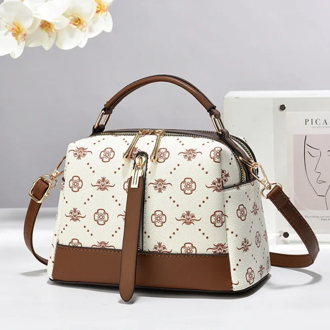 Boston Lady Handbags 2024 Luxury Fashion Women Messenger Shoulder Bags Brand Designer Portable Crossbody Bag Bolso Mujer