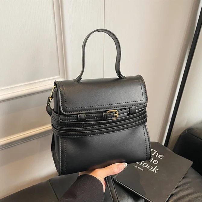 Women Tote Bag Top Brand Ladies Classic Commute Bag PU Leather Crossbody Bag Portable Simple Adjustable Straps Female Satchel
