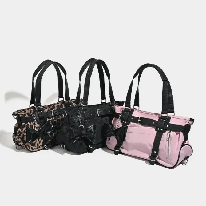 Fashion Fitness Yoga Bag 2025 Large Capacity Commuter Tote Bag Women's Shoulder Crossover Handbag Soft Handle Boston Bag