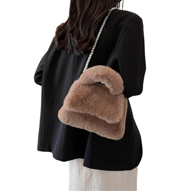 Crossbody Bag Tote Flap Bags Versatile Fashion Handbag Pearl Strap Bags