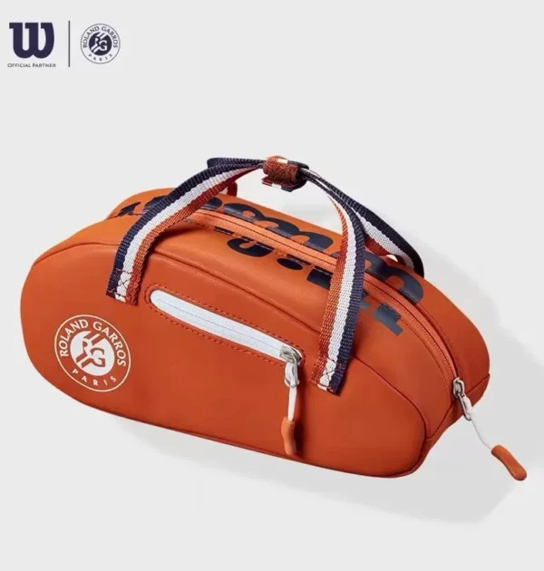 Wilson PU Leather Small Hand Bag Super Tour Tennis Accessories Bag Roland Garros Mini Travel Bag Racquet Sports ﻿