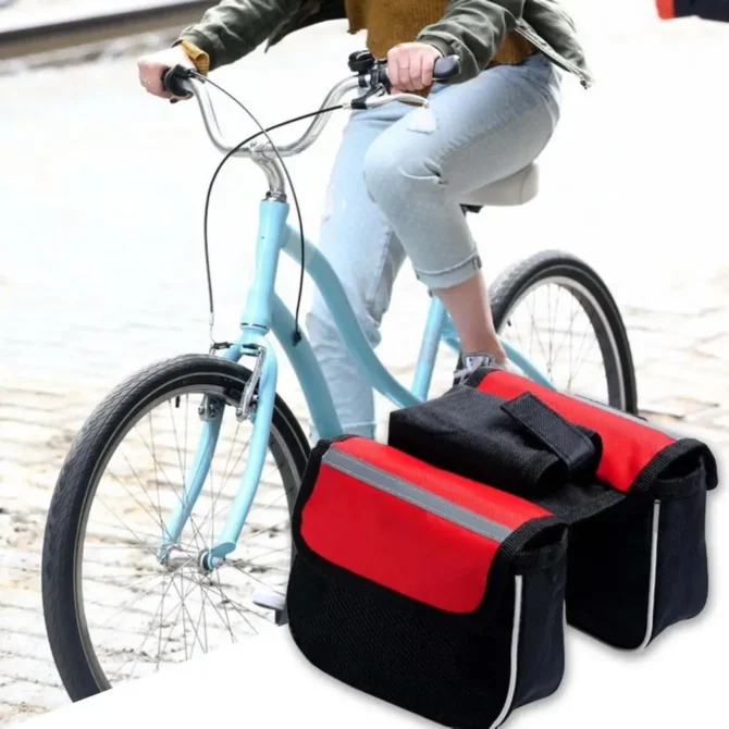 Bicycle Bag Front Reflective Strip MTB Mountain Bike 3-in-1 Bike Front Beam Upper Tube Saddle Bag accesorios para bicicletas