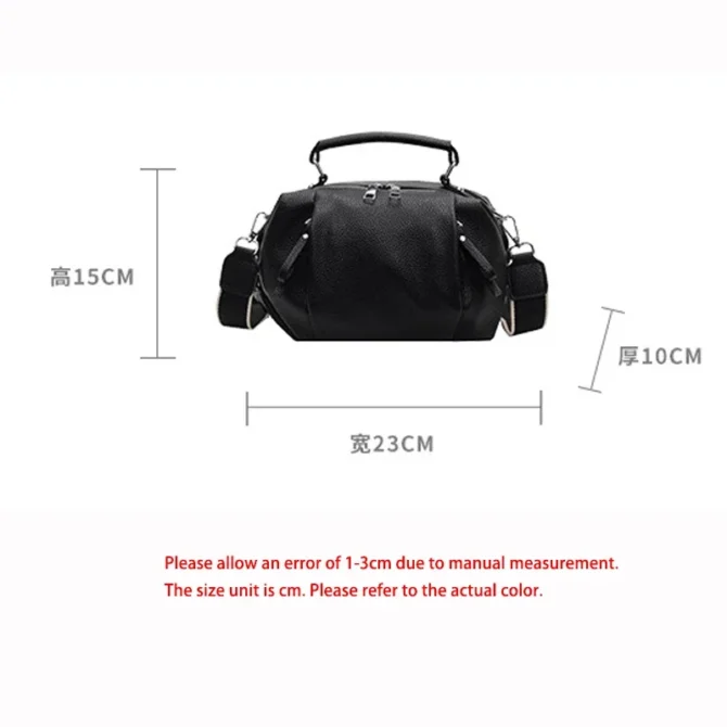 High Quality Female Top Handle Messenger Bags Luxury Women Tote Handbags PU Genuine Leather Ladies Boston Shoulder Bags