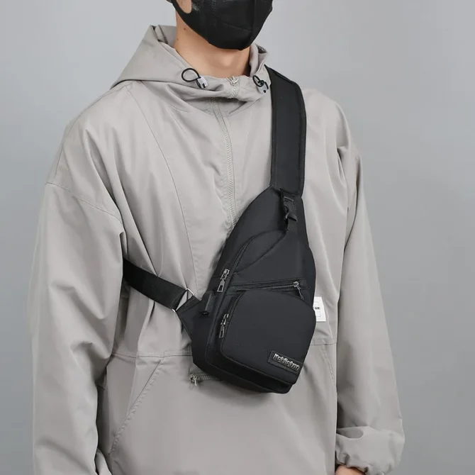 Casual Men's Chest Bag Portable Trend Shoulder Bag Fashion Simple Lightweight Multifunctional Crossbody Bag