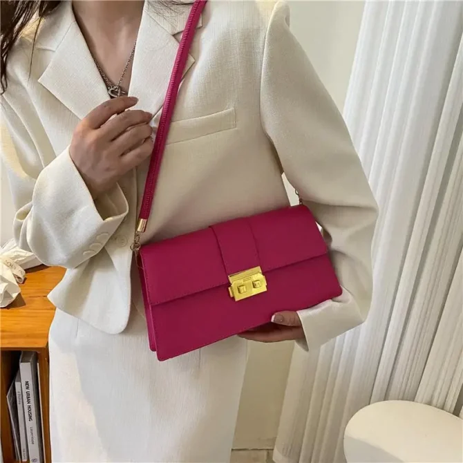 Senior Crocodile Pattern Ladies Handbag Simple Atmosphere Girls Underarm Bag Exquisite Fashion Shoulder Crossbody Bag Simple