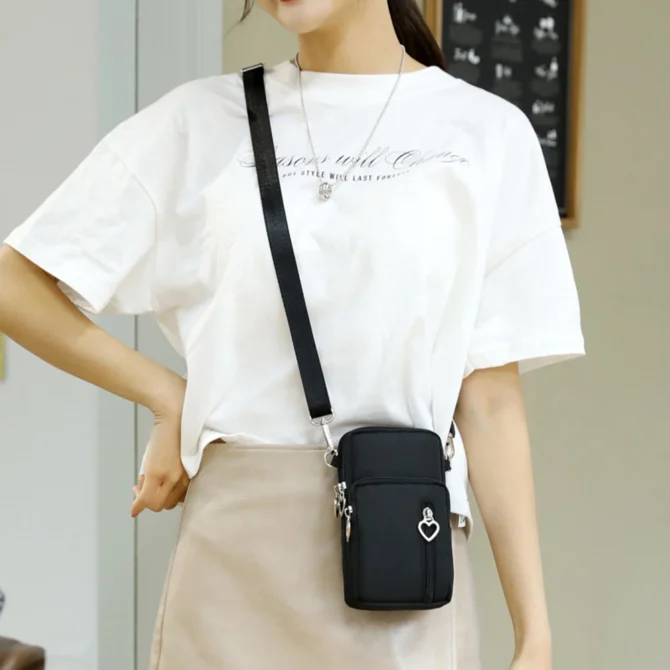 Mini Nylon Cross-body Bag Leisure Outdoor Sports Waterproof Daypacks For Working Office Business