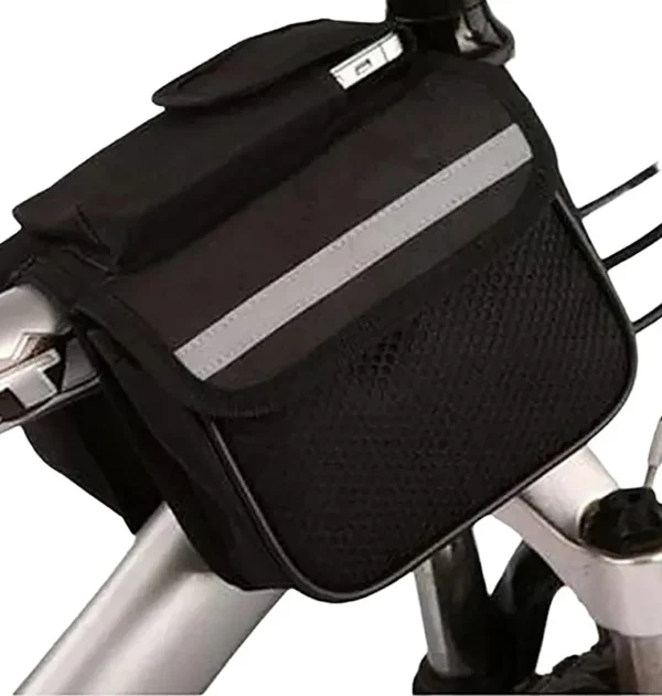 Bicycle Rainproof Front Frame Tube Bag Bike Double Saddle Shape Bag Mountain Bike Cycling Accessories Large Capacity Cycling Bag