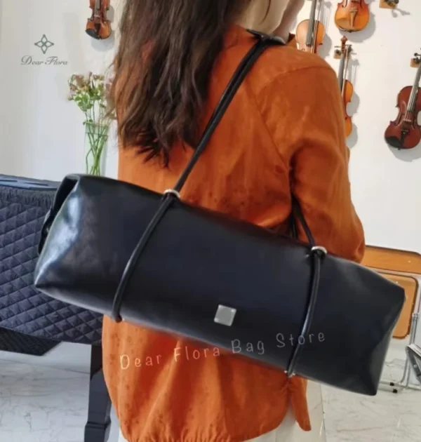 Y2K Women's Bag Large Capacity Boston Pillow Handbag Spicy Girl Fashion Motorcycle Shoulder Bags Vintage Large Capacity Tote Bag
