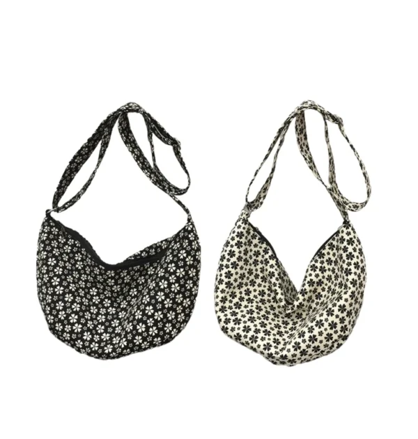 Fashionable Vintage Bag with Colorful Floral Design Perfect for Street