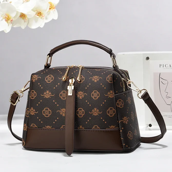 Boston Lady Handbags 2024 Luxury Fashion Women Messenger Shoulder Bags Brand Designer Portable Crossbody Bag Bolso Mujer
