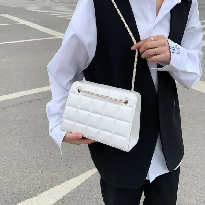 New Woman shoulder bag Large capacity Handbag for Women 2025 Lychee pattern PU Portable bucket bag ladies messenger bags