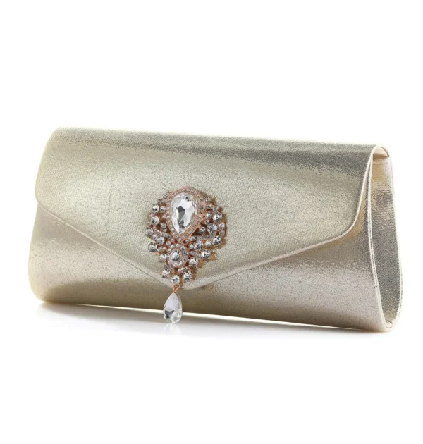 New Wedding Banquet Diamond Handbag Dress Tassels Evening Bag rhinestone Metallic shoulder bag Fashion clutch bag Wedding party