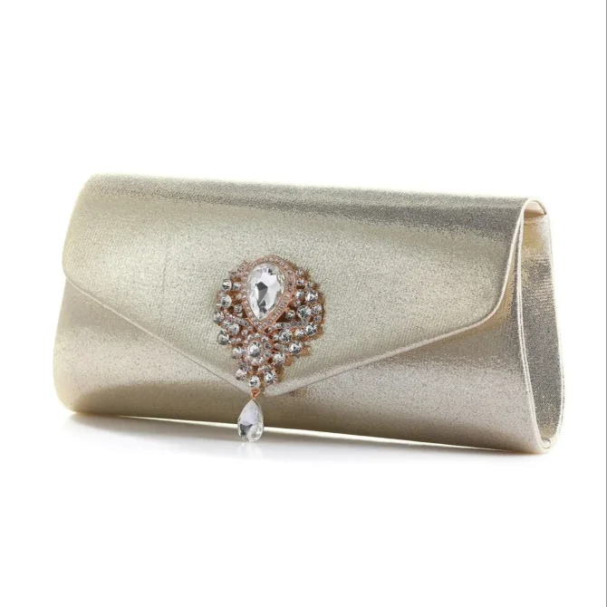New Wedding Banquet Diamond Handbag Dress Tassels Evening Bag rhinestone Metallic shoulder bag Fashion clutch bag Wedding party