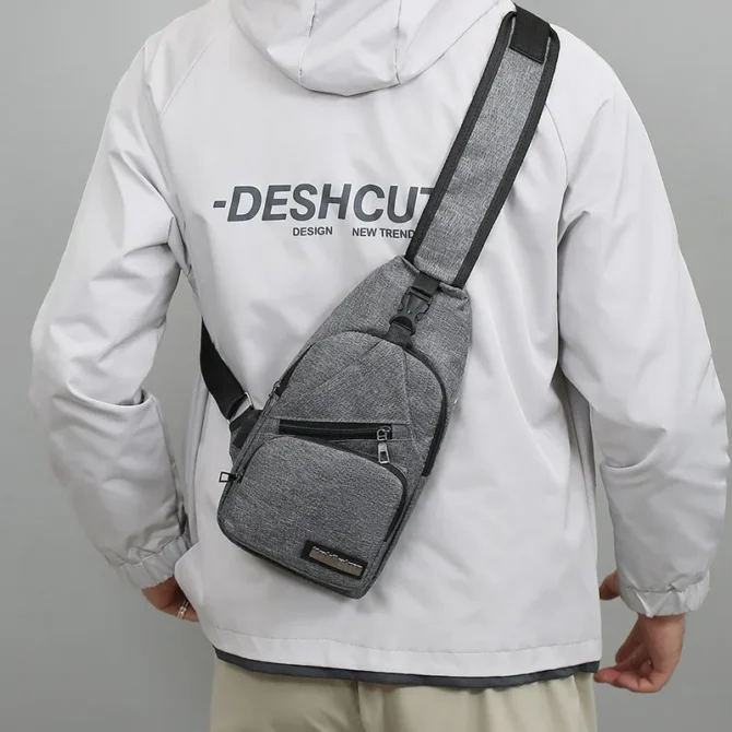 Casual Men's Chest Bag Portable Trend Shoulder Bag Fashion Simple Lightweight Multifunctional Crossbody Bag