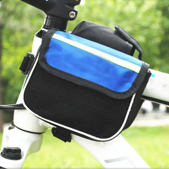 Bicycle Bag Front Reflective Strip MTB Mountain Bike 3-in-1 Bike Front Beam Upper Tube Saddle Bag accesorios para bicicletas