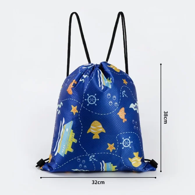 Children's swimming backpack, outdoor sports travel storage bag, portable and cute backpack, waterproof student backpack