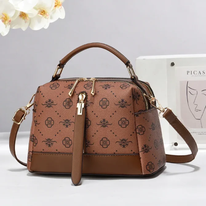 Boston Lady Handbags 2024 Luxury Fashion Women Messenger Shoulder Bags Brand Designer Portable Crossbody Bag Bolso Mujer