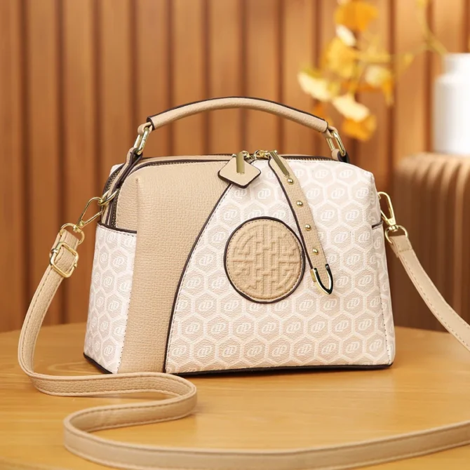 Autumn Versatile Pillow Bag Fashionable Brands Women's Handbag New Style Female Crossbody Bag Print Leather Women's Shoulder Bag