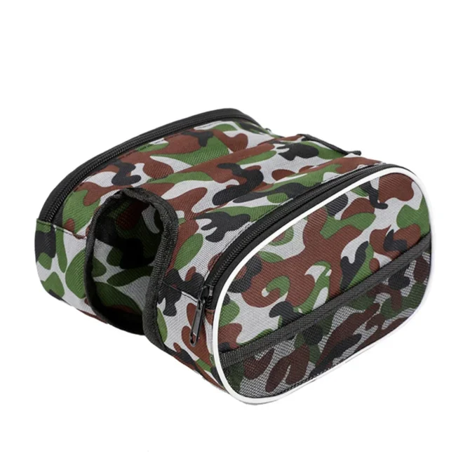 Wear Resistance Front Beam Bag Saddle Bag With Reflective Strip Storage Case Super Capacity Upper Tube Tool Bag Waterproof