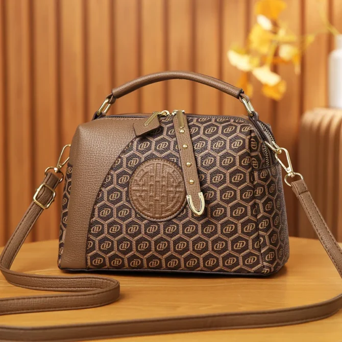 Autumn Versatile Pillow Bag Fashionable Brands Women's Handbag New Style Female Crossbody Bag Print Leather Women's Shoulder Bag