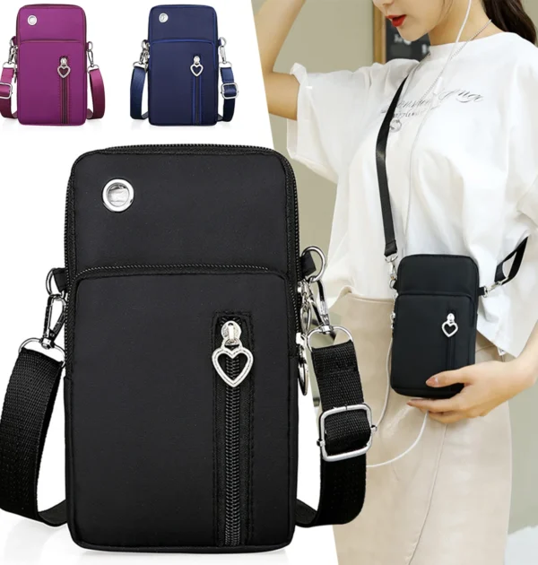 Mini Nylon Cross-body Bag Leisure Outdoor Sports Waterproof Daypacks For Working Office Business
