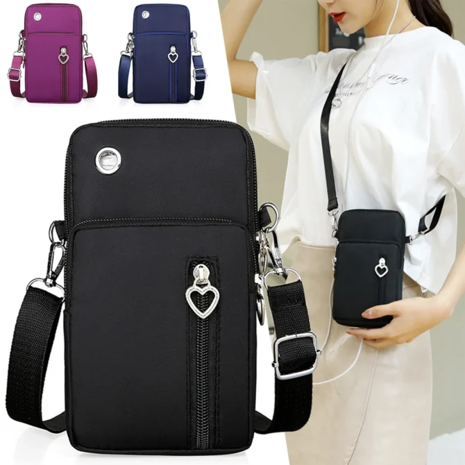 Mini Nylon Cross-body Bag Leisure Outdoor Sports Waterproof Daypacks For Working Office Business