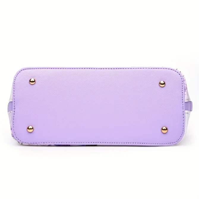 Print Top Handle Bag, Elegant Crossbody Boston Bag, Women's Fashion Handbag