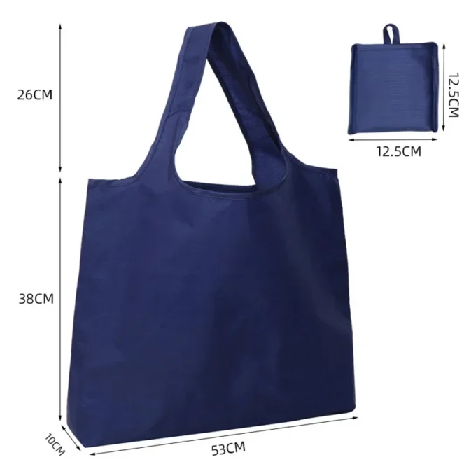 Waterproof Foldable Handy Shopping Bags Reusable Tote Pouches Recycle Shopper Groceries Storage Handbag Useful Beach Bags
