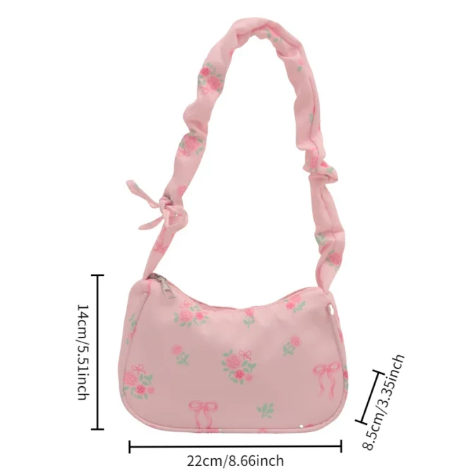Women's shoulder bag under the arm bag lovely strawberry small square bag with a shoulder bag casual cross-body bag