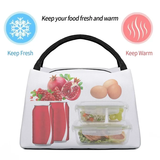 Starry Night Print Lunch Bag Boston Skyline Portable Lunch Box Travel Graphic Design Cooler Bag Fun Oxford Thermal Lunch Bags