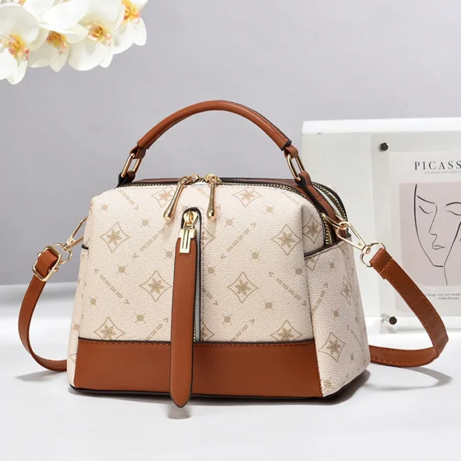 Boston Lady Handbags 2024 Luxury Fashion Women Messenger Shoulder Bags Brand Designer Portable Crossbody Bag Bolso Mujer