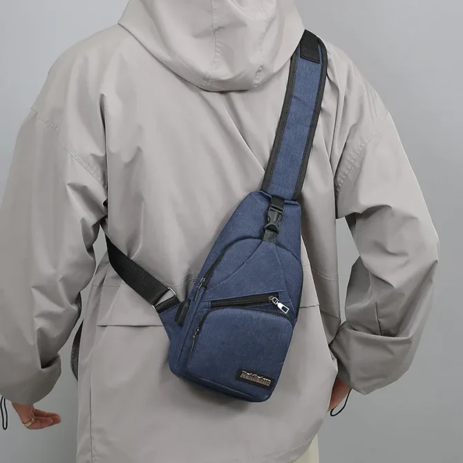 Casual Men's Chest Bag Portable Trend Shoulder Bag Fashion Simple Lightweight Multifunctional Crossbody Bag